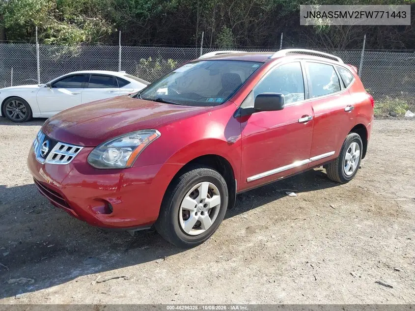 2015 NISSAN ROGUE VIN JN8AS5MV2FW771443 — фото 2