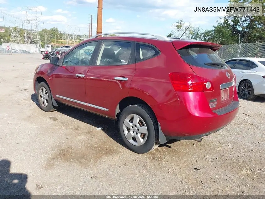 2015 NISSAN ROGUE VIN JN8AS5MV2FW771443 — фото 3