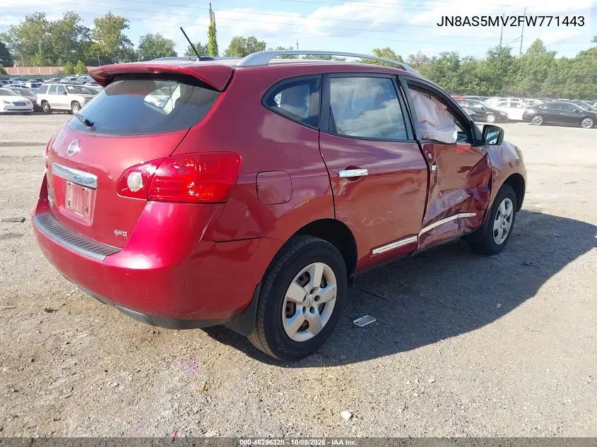 2015 NISSAN ROGUE VIN JN8AS5MV2FW771443 — фото 4