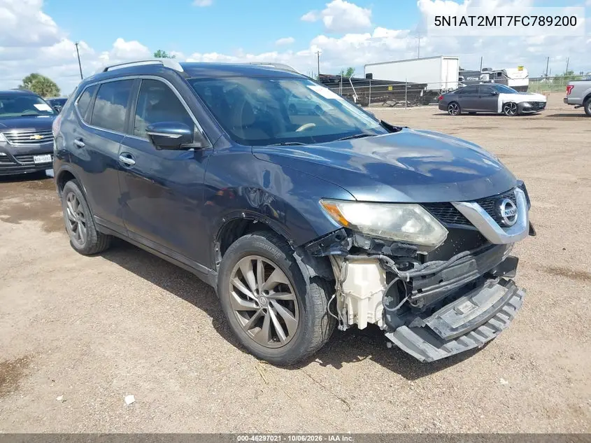 NISSAN ROGUE 2015, VIN 5N1AT2MT7FC789200