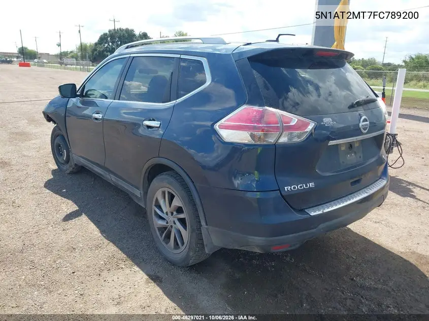 2015 NISSAN ROGUE VIN 5N1AT2MT7FC789200 — фото 3