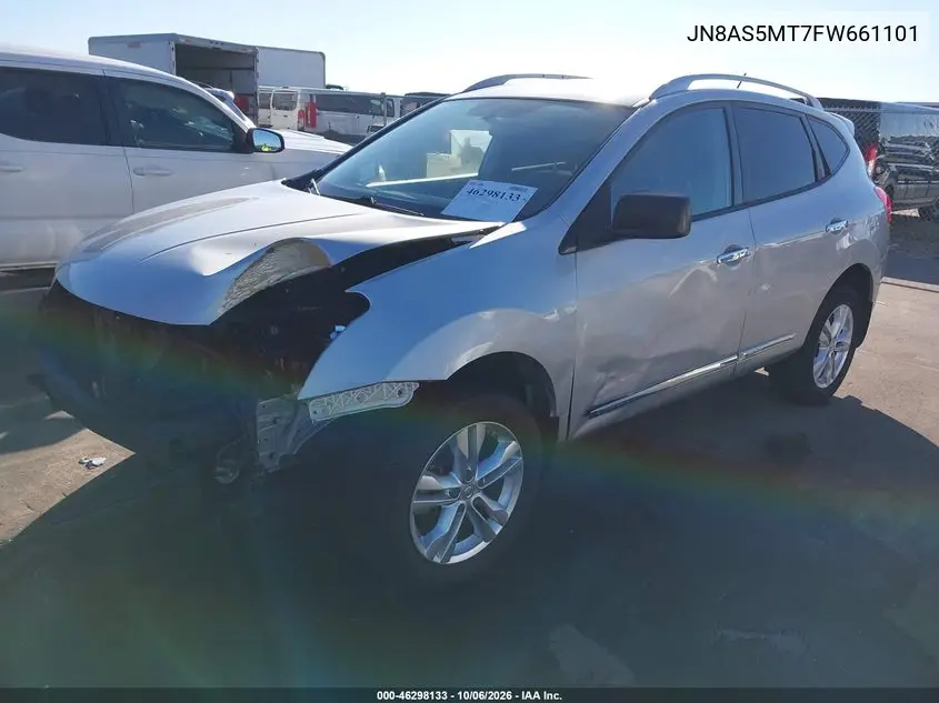 2015 NISSAN ROGUE VIN JN8AS5MT7FW661101 — фото 2