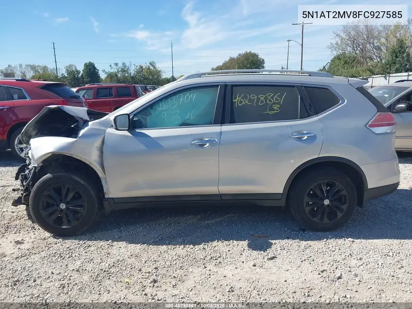 2015 NISSAN ROGUE VIN 5N1AT2MV8FC927585 — фото 14
