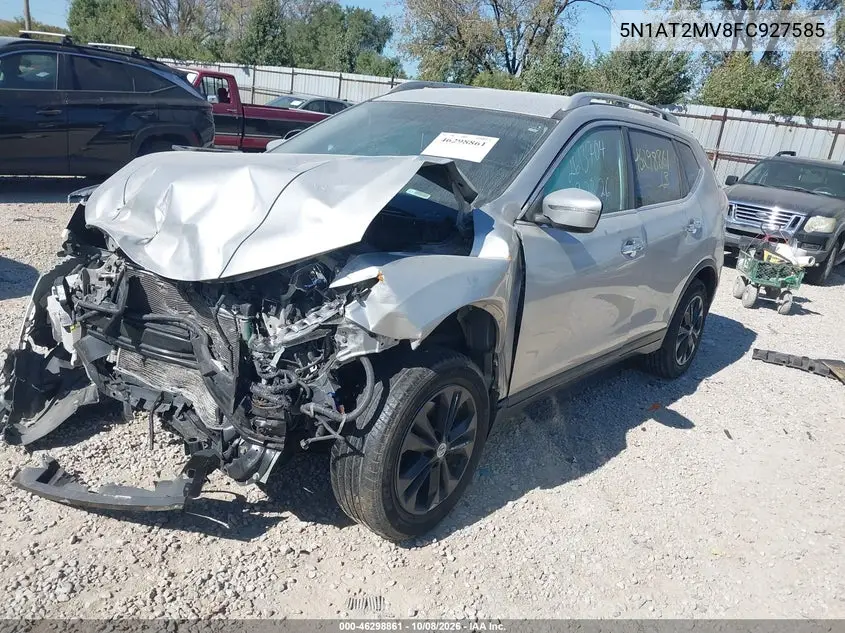 2015 NISSAN ROGUE VIN 5N1AT2MV8FC927585 — фото 2