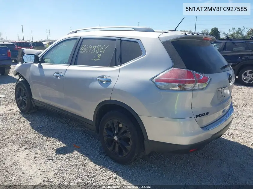 2015 NISSAN ROGUE VIN 5N1AT2MV8FC927585 — фото 3