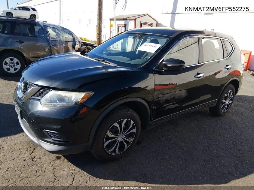 2015 NISSAN ROGUE VIN KNMAT2MV6FP552275 — фото 2
