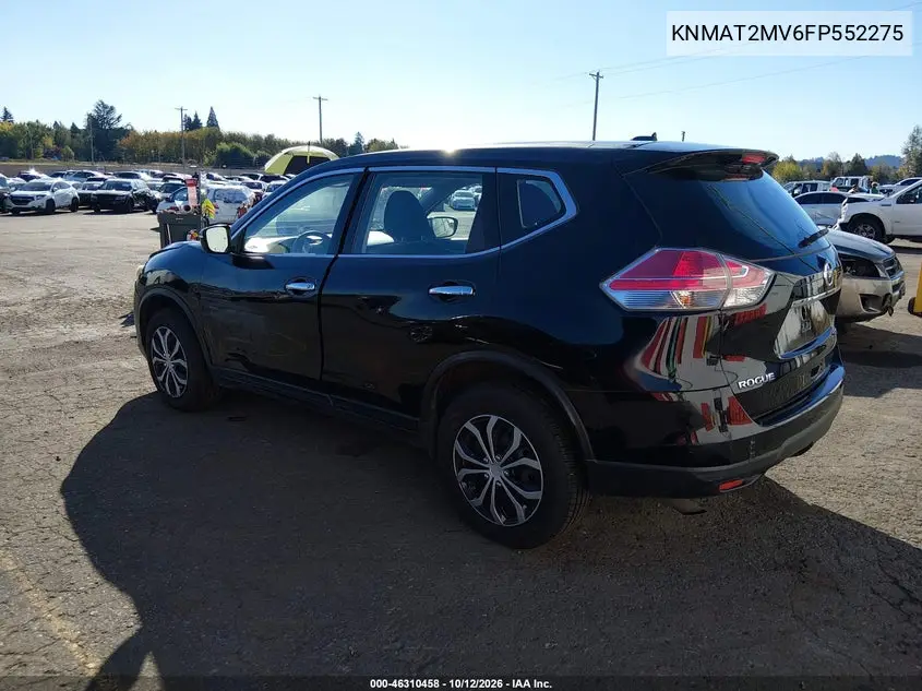 2015 NISSAN ROGUE VIN KNMAT2MV6FP552275 — фото 3