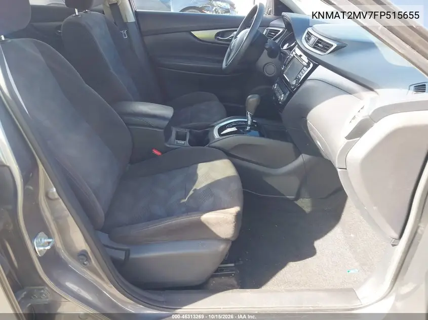 2015 NISSAN ROGUE VIN KNMAT2MV7FP515655 — фото 5