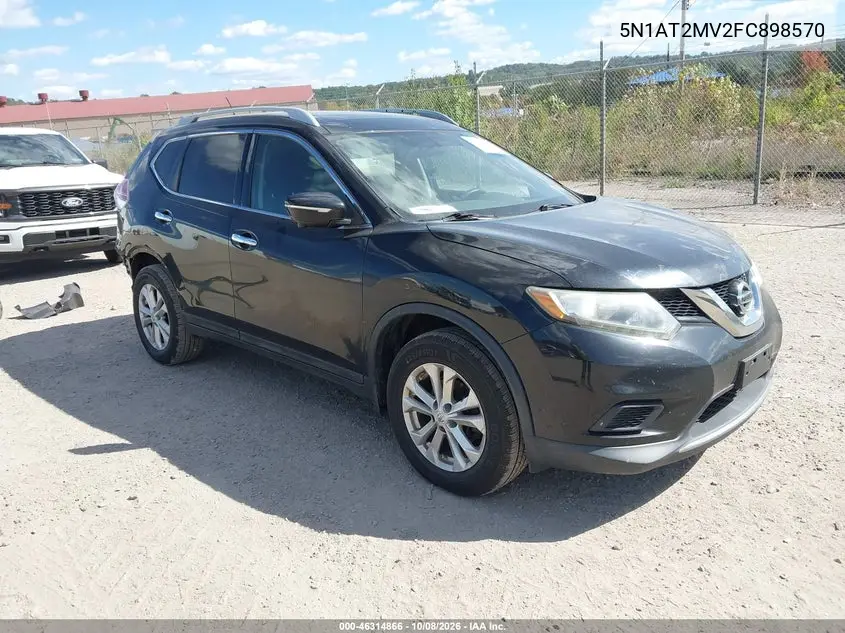 NISSAN ROGUE 2015, VIN 5N1AT2MV2FC898570