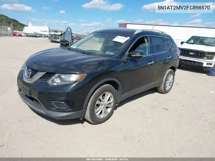 2015 NISSAN ROGUE VIN 5N1AT2MV2FC898570 — фото 2