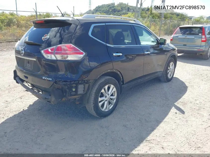 2015 NISSAN ROGUE VIN 5N1AT2MV2FC898570 — фото 4