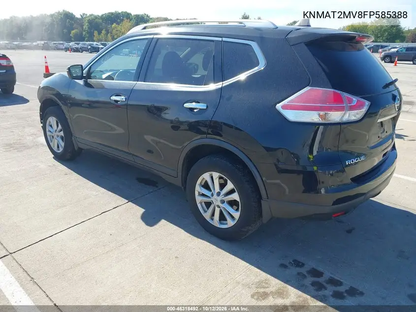 2015 NISSAN ROGUE VIN KNMAT2MV8FP585388 — фото 3