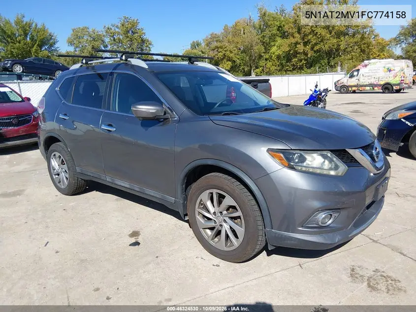 2015 NISSAN ROGUE VIN 5N1AT2MV1FC774158 — фото 2