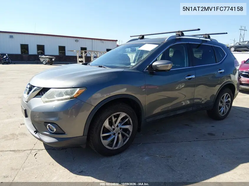 2015 NISSAN ROGUE VIN 5N1AT2MV1FC774158 — фото 3