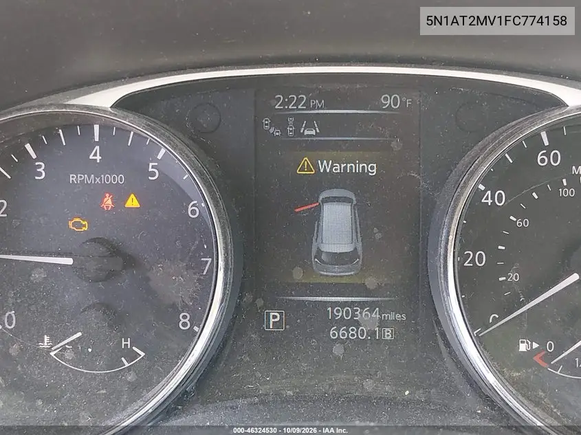 2015 NISSAN ROGUE VIN 5N1AT2MV1FC774158 — фото 7