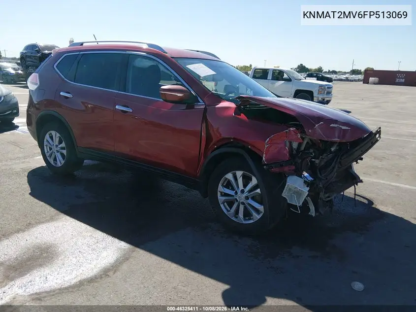 NISSAN ROGUE 2015, VIN KNMAT2MV6FP513069