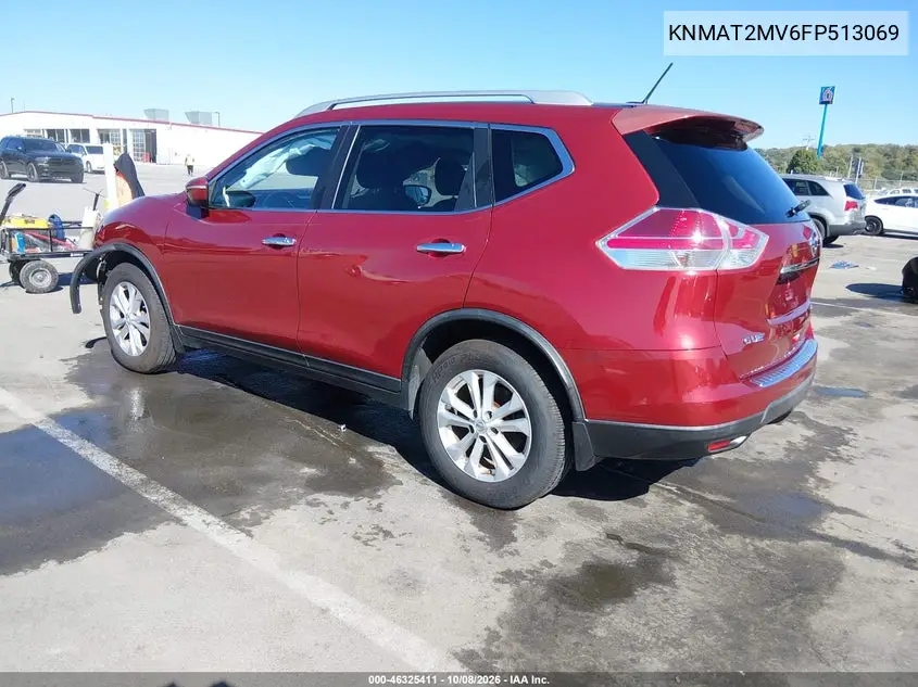 2015 NISSAN ROGUE VIN KNMAT2MV6FP513069 — фото 3