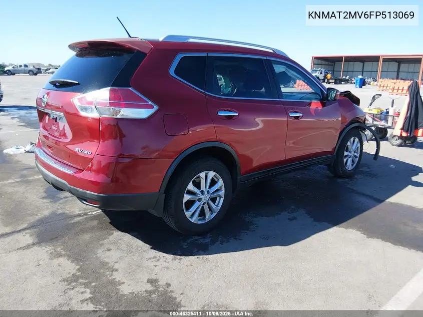 2015 NISSAN ROGUE VIN KNMAT2MV6FP513069 — фото 4