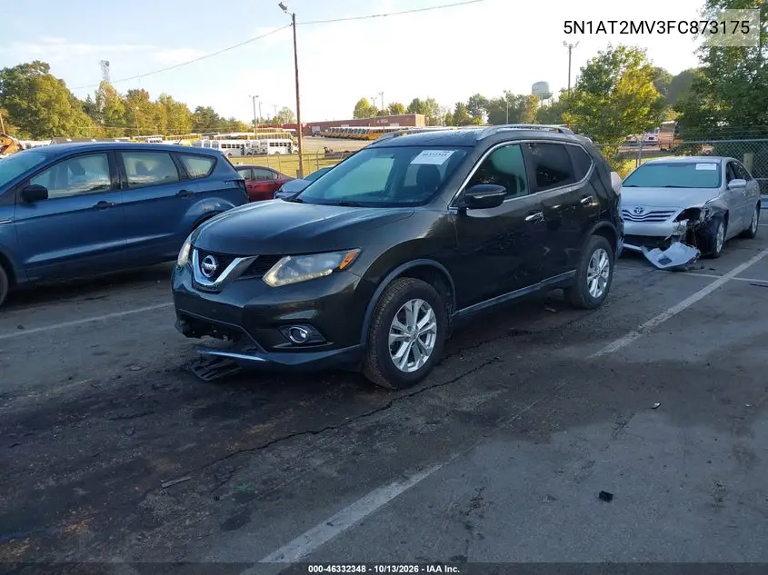 2015 NISSAN ROGUE VIN 5N1AT2MV3FC873175 — фото 2
