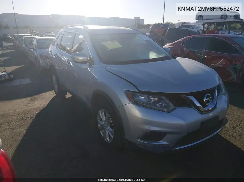 NISSAN ROGUE 2015, VIN KNMAT2MV8FP552472