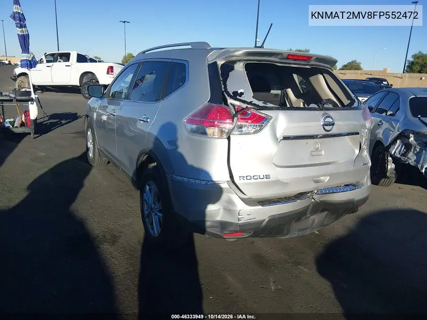 2015 NISSAN ROGUE VIN KNMAT2MV8FP552472 — фото 3