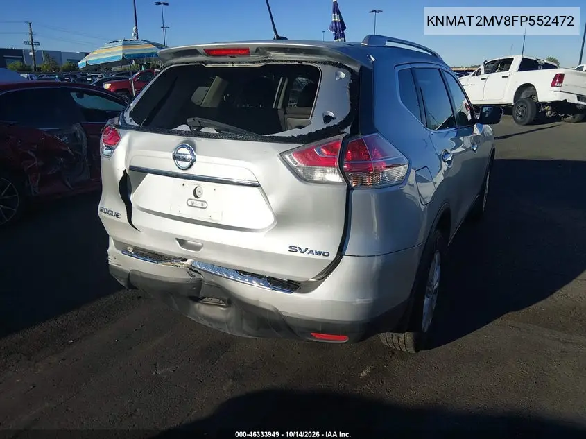 2015 NISSAN ROGUE VIN KNMAT2MV8FP552472 — фото 4