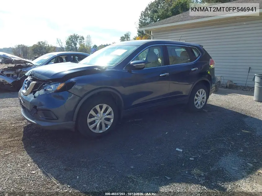 2015 NISSAN ROGUE VIN KNMAT2MT0FP546941 — фото 2