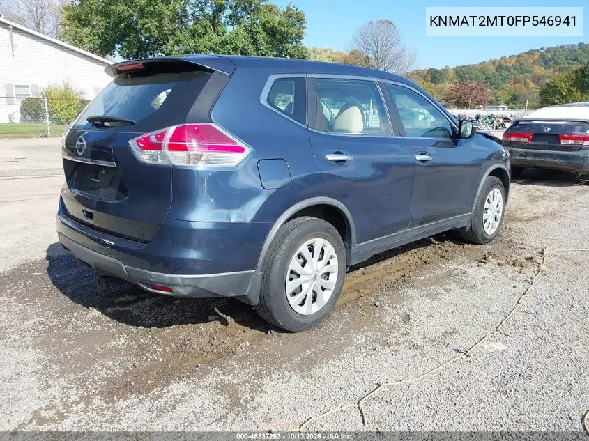 2015 NISSAN ROGUE VIN KNMAT2MT0FP546941 — фото 4