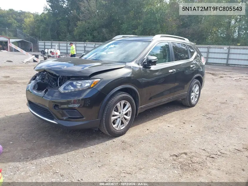 2015 NISSAN ROGUE VIN 5N1AT2MT9FC805543 — фото 2