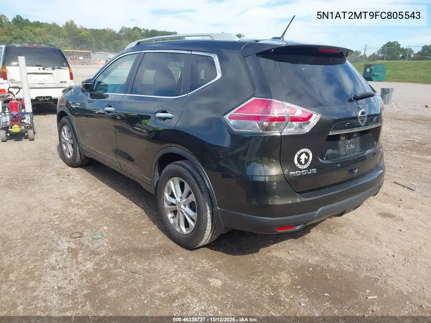 2015 NISSAN ROGUE VIN 5N1AT2MT9FC805543 — фото 3
