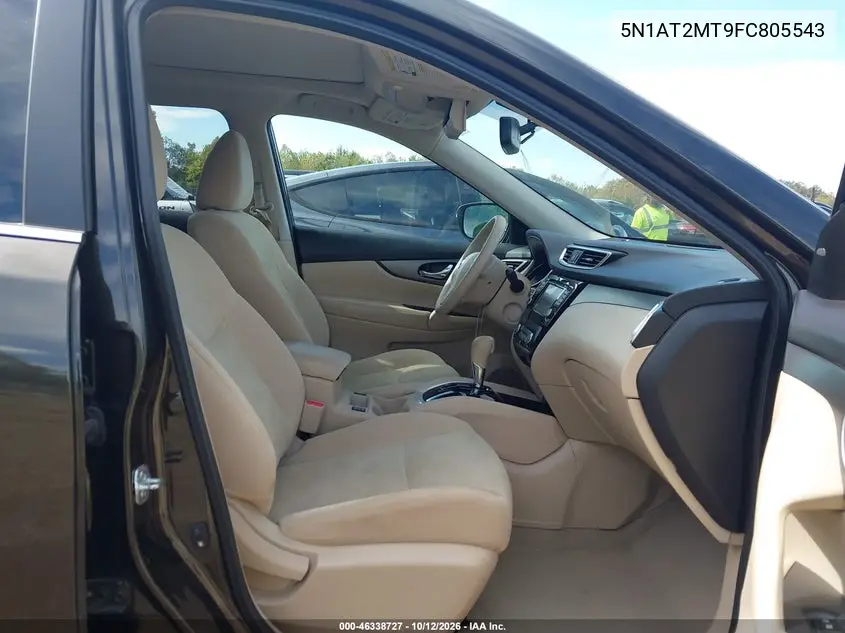 2015 NISSAN ROGUE VIN 5N1AT2MT9FC805543 — фото 5