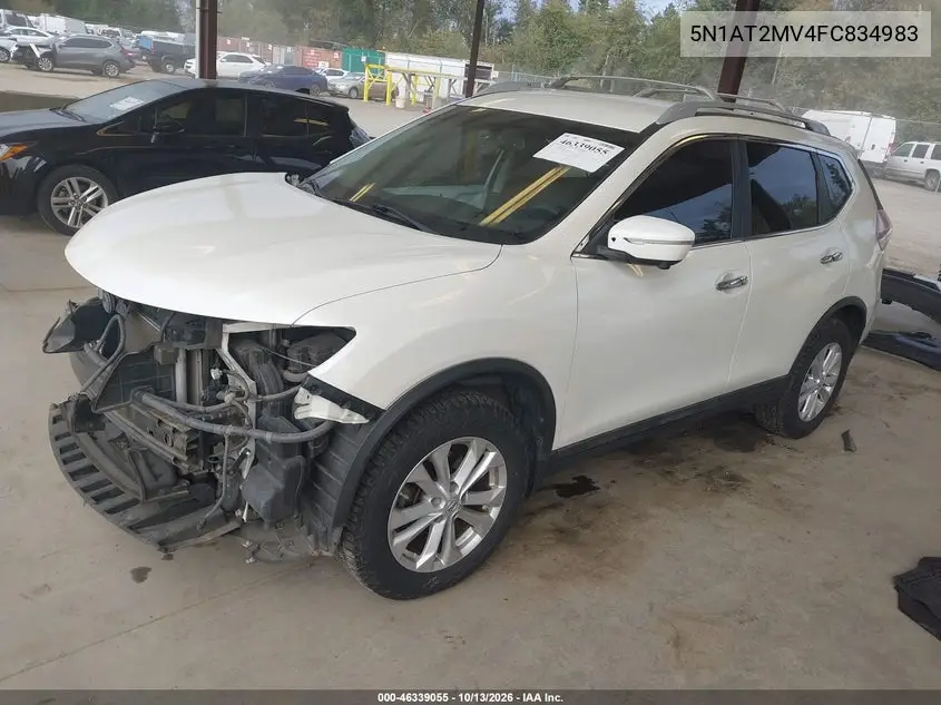 2015 NISSAN ROGUE VIN 5N1AT2MV4FC834983 — фото 2