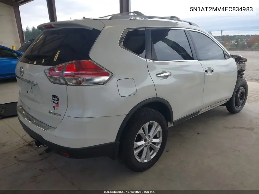 2015 NISSAN ROGUE VIN 5N1AT2MV4FC834983 — фото 4