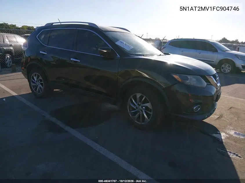 NISSAN ROGUE 2015, VIN 5N1AT2MV1FC904746