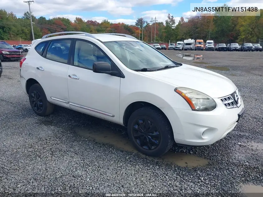 NISSAN ROGUE 2015, VIN JN8AS5MT1FW151438