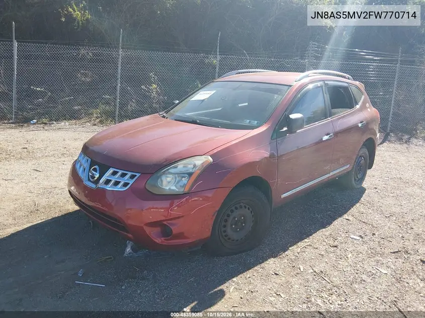 2015 NISSAN ROGUE VIN JN8AS5MV2FW770714 — фото 2