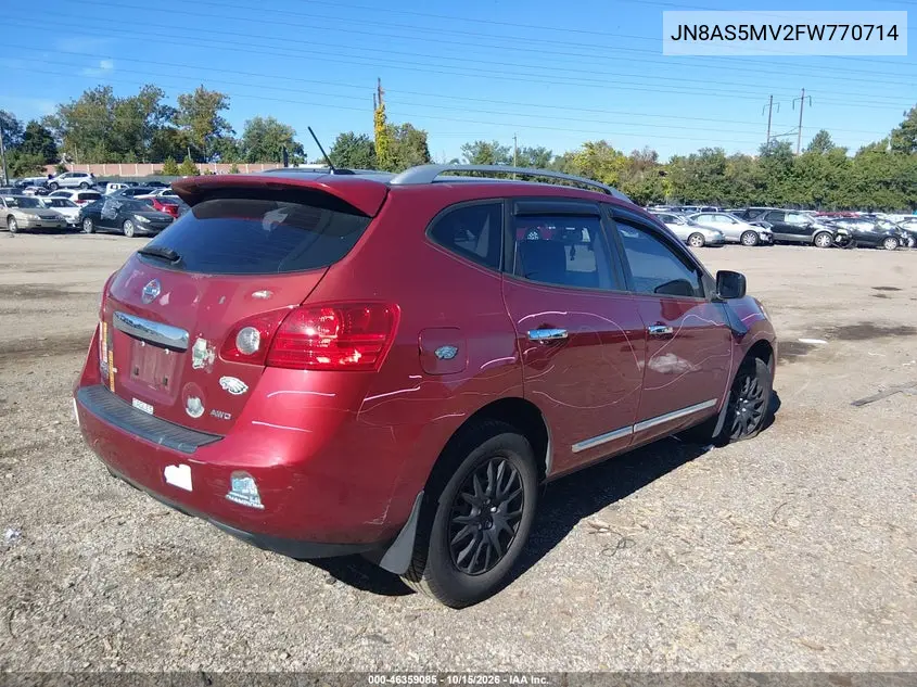 2015 NISSAN ROGUE VIN JN8AS5MV2FW770714 — фото 4
