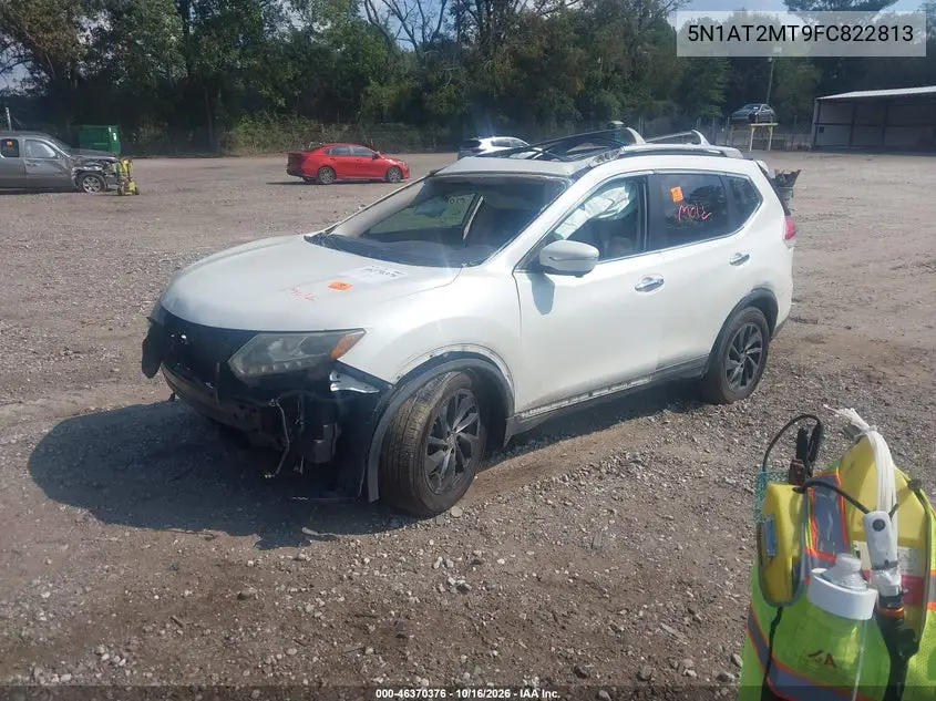 2015 NISSAN ROGUE VIN 5N1AT2MT9FC822813 — фото 2