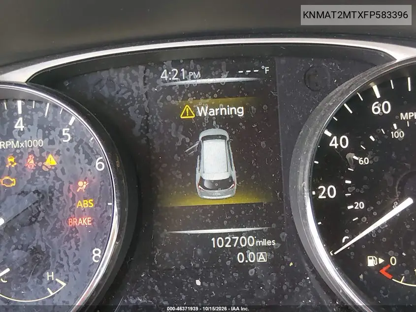 2015 NISSAN ROGUE VIN KNMAT2MTXFP583396 — фото 15