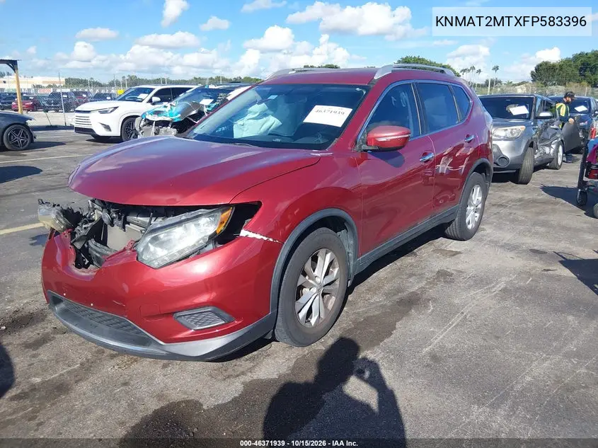 2015 NISSAN ROGUE VIN KNMAT2MTXFP583396 — фото 2