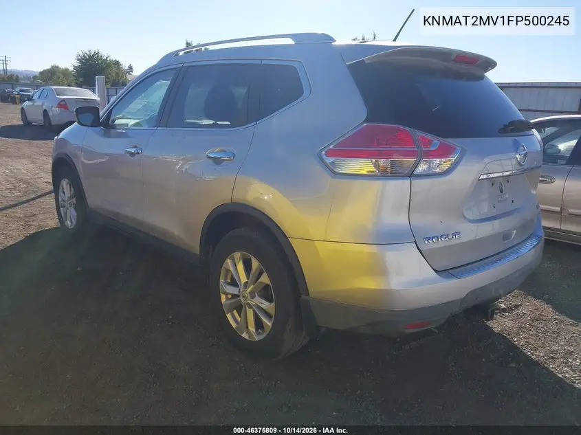 2015 NISSAN ROGUE VIN KNMAT2MV1FP500245 — фото 3