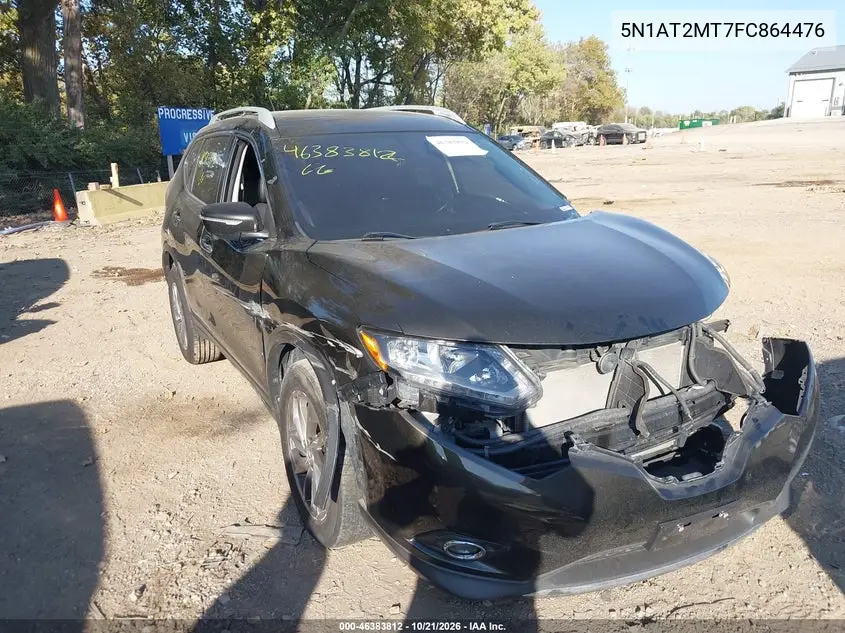 NISSAN ROGUE 2015, VIN 5N1AT2MT7FC864476
