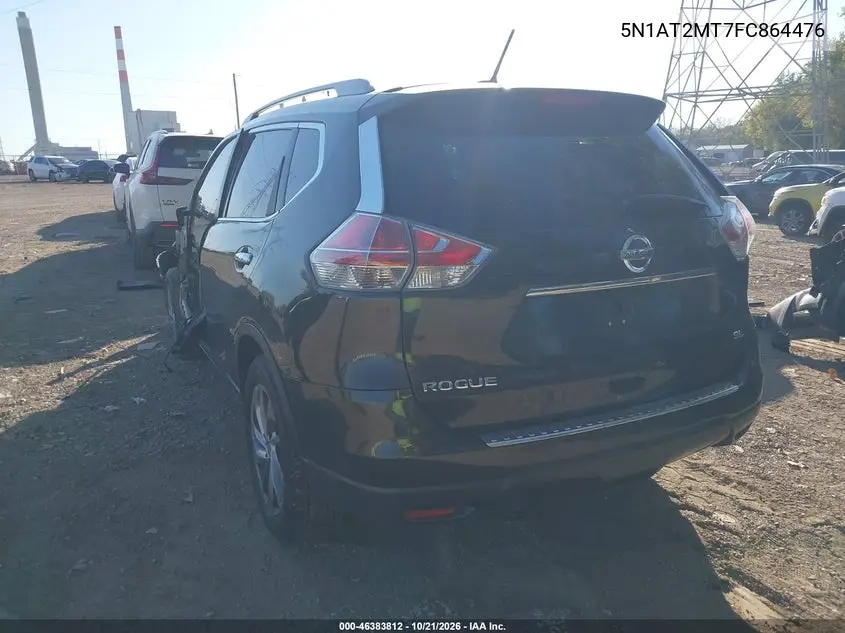 2015 NISSAN ROGUE VIN 5N1AT2MT7FC864476 — фото 3
