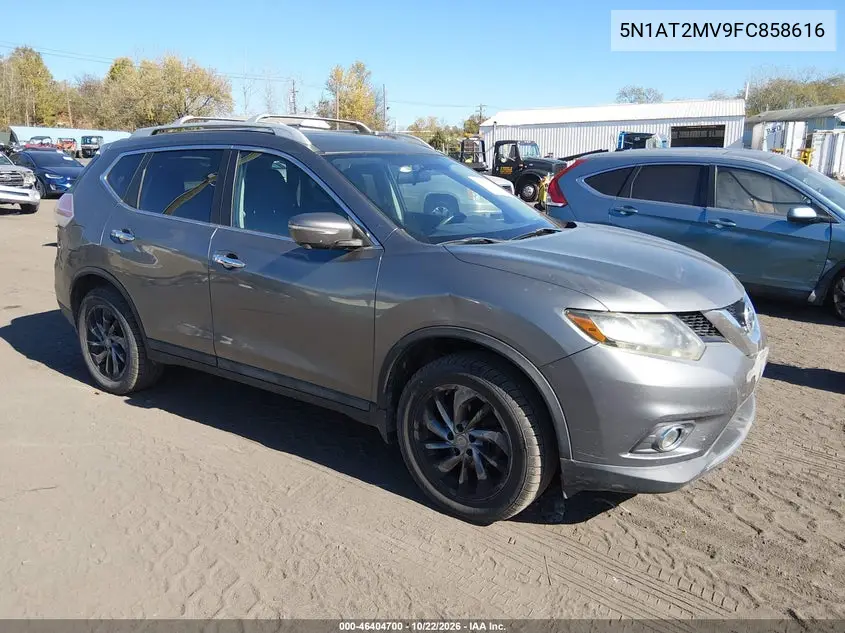 NISSAN ROGUE 2015, VIN 5N1AT2MV9FC858616