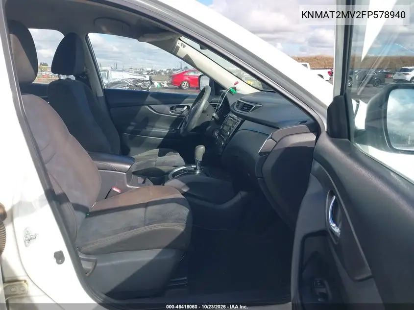 2015 NISSAN ROGUE VIN KNMAT2MV2FP578940 — фото 5