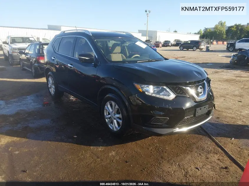 NISSAN ROGUE 2015, VIN KNMAT2MTXFP559177
