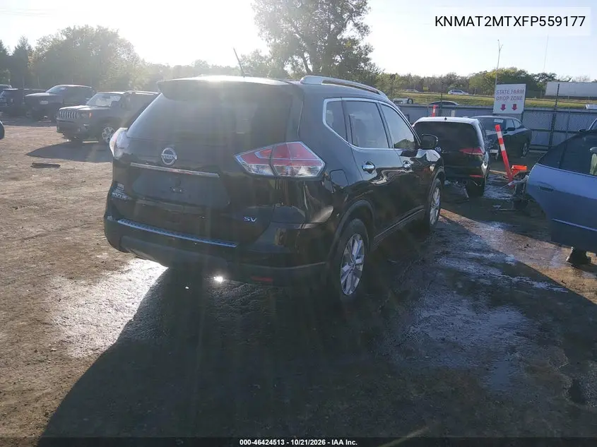2015 NISSAN ROGUE VIN KNMAT2MTXFP559177 — фото 4