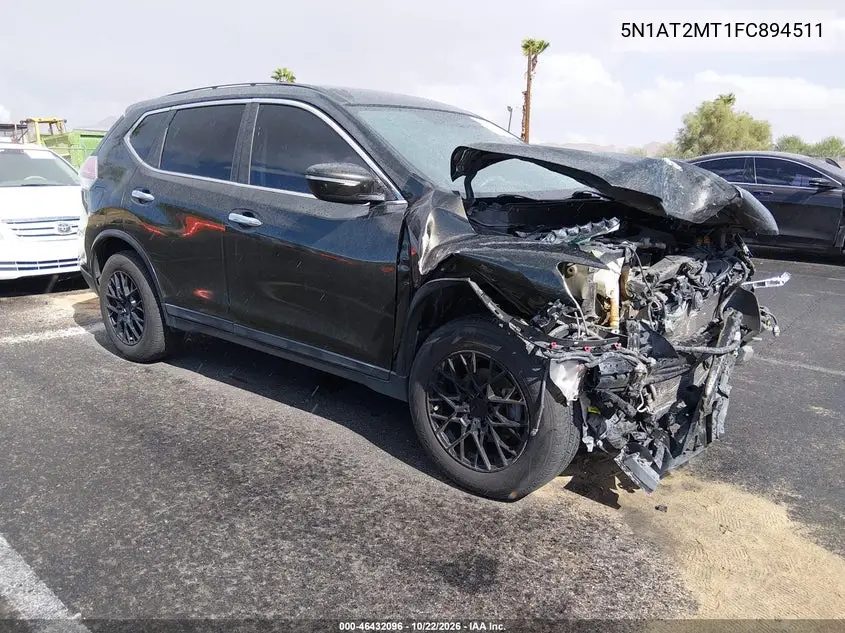 NISSAN ROGUE 2015, VIN 5N1AT2MT1FC894511