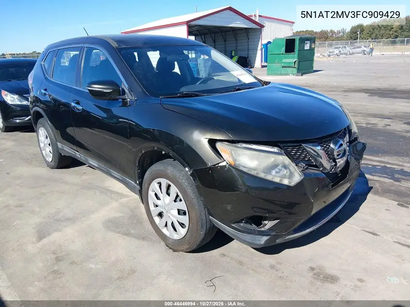 NISSAN ROGUE 2015, VIN 5N1AT2MV3FC909429