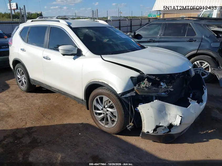 NISSAN ROGUE 2015, VIN 5N1AT2MT0FC912433